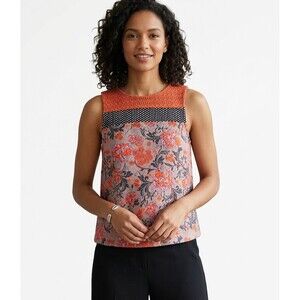 Meadow Rue by Anthropologie Mixed Print Sleeveless Top Size XS Boho